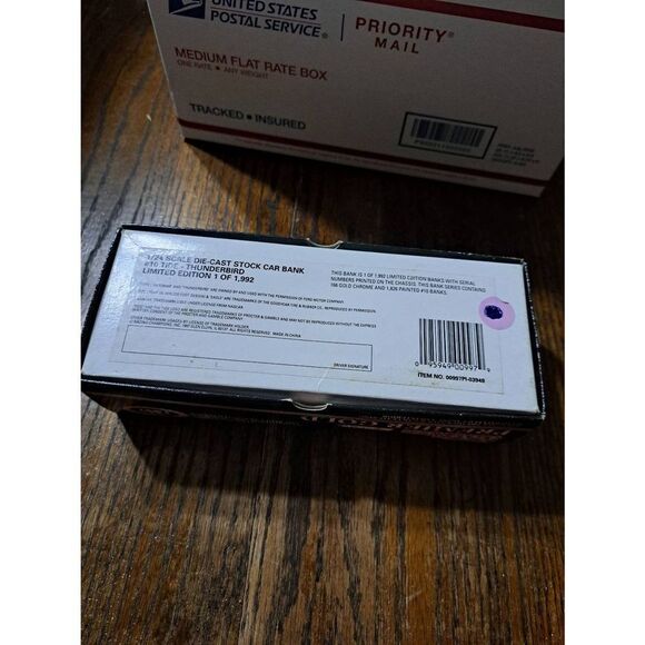 Vintage 97 Racing Champions Gold Ricky Rudd Tide Die Cast Nascar Race Car Bank - Picture 10 of 10